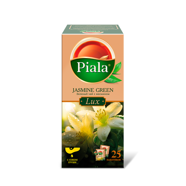 Пиала Lux черный чай с жасмином, 25 пакетиков